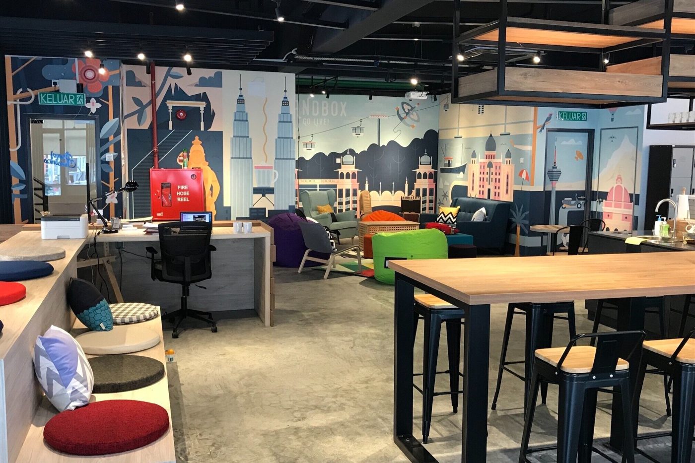 The mix of freelancers, students and teams who use Sandbox Space in Malaysia